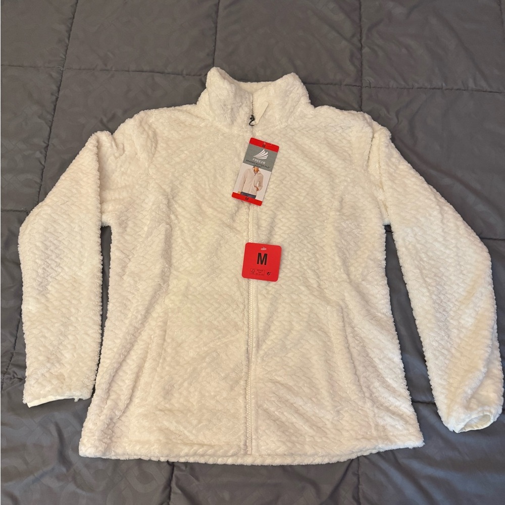 White Full-Zip Jacket
